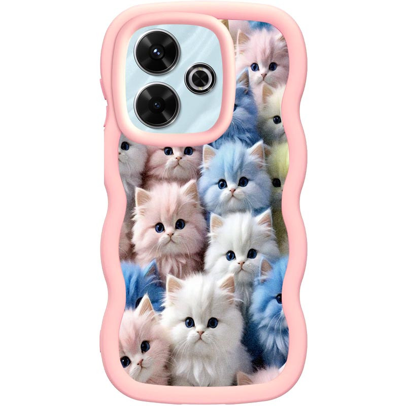 Чехол TPU Cloudy Pictures для Xiaomi Redmi 13 4G/5G / Poco M6 4G (Kittens)