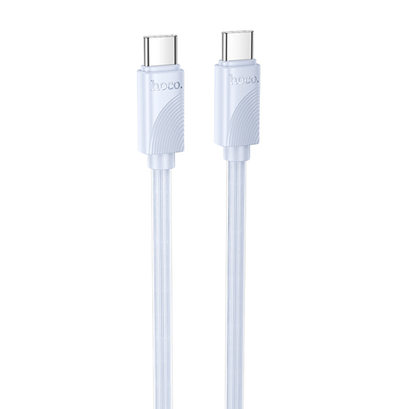 Дата кабель Hoco X114 Energy Type-C to Type-C 60W (1m) (Blue)