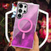 Чехол TPU Shiny Mountain (MagFit) для Samsung Galaxy S24 Ultra (Pink) в магазине vchehle.ua