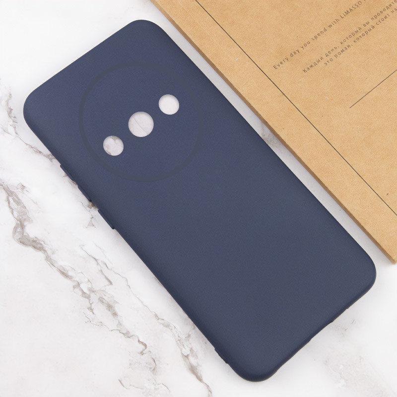 Чохол TPU GETMAN Liquid Silk Full Camera на Xiaomi Redmi A3 (Синій / Midnight Blue) в магазині vchehle.ua