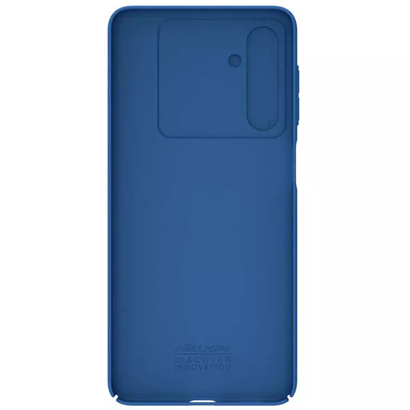 Фото Карбоновая накладка Nillkin Camshield (шторка на камеру) для Samsung Galaxy M54 5G (Синий / Blue) в магазине vchehle.ua