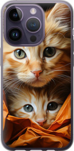 Чехол Котики 2 для iPhone 14 Pro