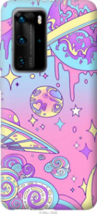 Чехол Розовая галактика для Vivo X50 Pro