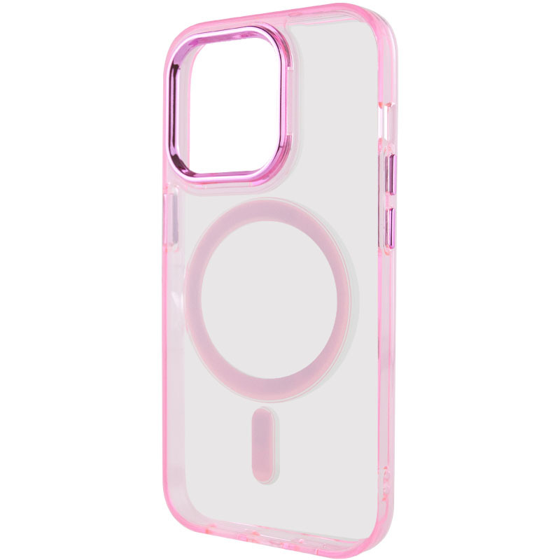 Фото Чехол TPU Iris with Magnetic safe для Apple iPhone 14 Pro (6.1") (Розовый) в магазине vchehle.ua