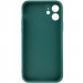 Фото Силиконовый чехол Candy Full Camera для Apple iPhone 12 (6.1") (Зеленый / Forest green) на vchehle.ua