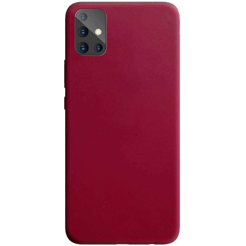 Силіконовий чохол Candy на Samsung Galaxy A51 (Бордовий)