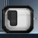 Фото Футляр противоударный Locking Button для наушников Airpods 3 (Black) на vchehle.ua