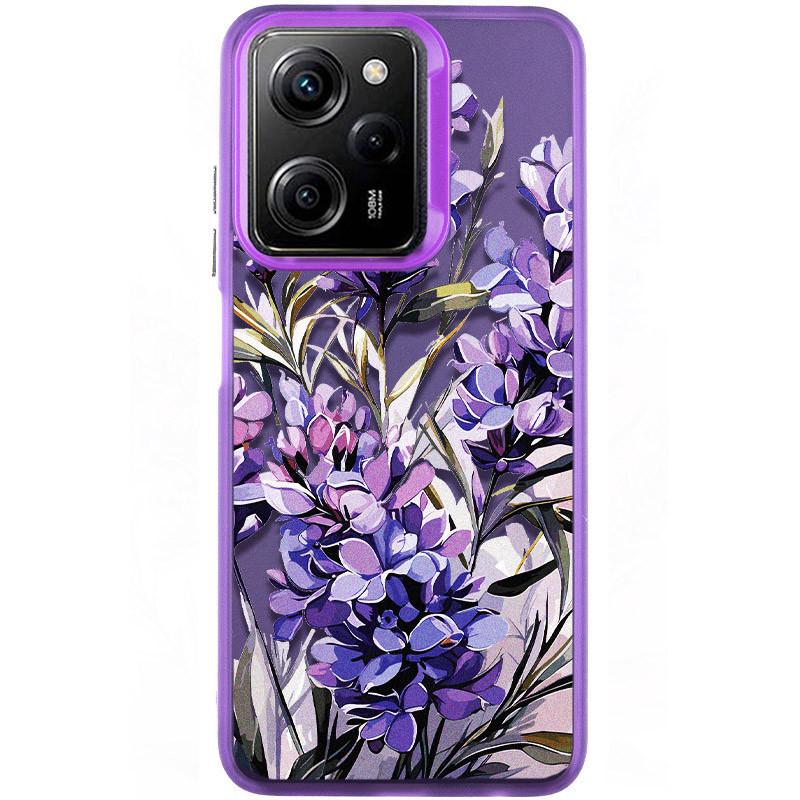 TPU+PC чехол TakiTaki Magic glow для Xiaomi Poco X5 Pro 5G / Redmi Note 12 Pro 5G (Lavender / Purple)