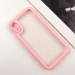 Фото TPU чохол Transparent + Colour 1,5mm на Apple iPhone XR (6.1") (Pink) в маназині vchehle.ua