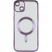 Фото TPU чехол Fibra Chrome with Magnetic safe для Apple iPhone 13 (6.1") (Purple) на vchehle.ua