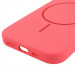 Купити Чохол Silicone Case Full Protective (AA) NO LOGO with Magnetic Safe на Apple iPhone 15 (6.1") (Кавуновий / Watermelon red) на vchehle.ua