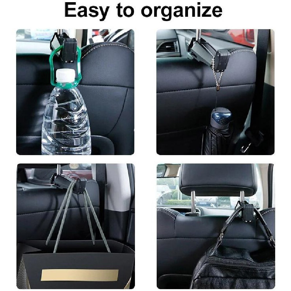 Фото Автотримач Baseus Backseat Vehicle Phone Hook, + гак-вішалка (SUHZ-A01) (Black) в маназині vchehle.ua