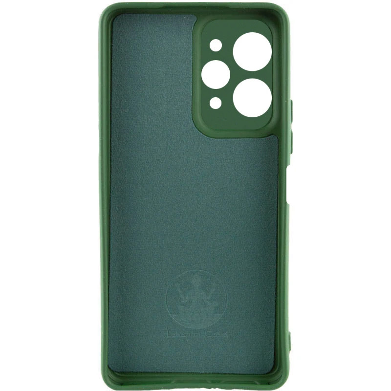 Фото Чехол Silicone Cover Lakshmi Full Camera (AA) with logo для Xiaomi Redmi 12 (Зеленый / Dark green) на vchehle.ua