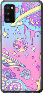 Чехол Розовая галактика для Samsung Galaxy A41 A415F