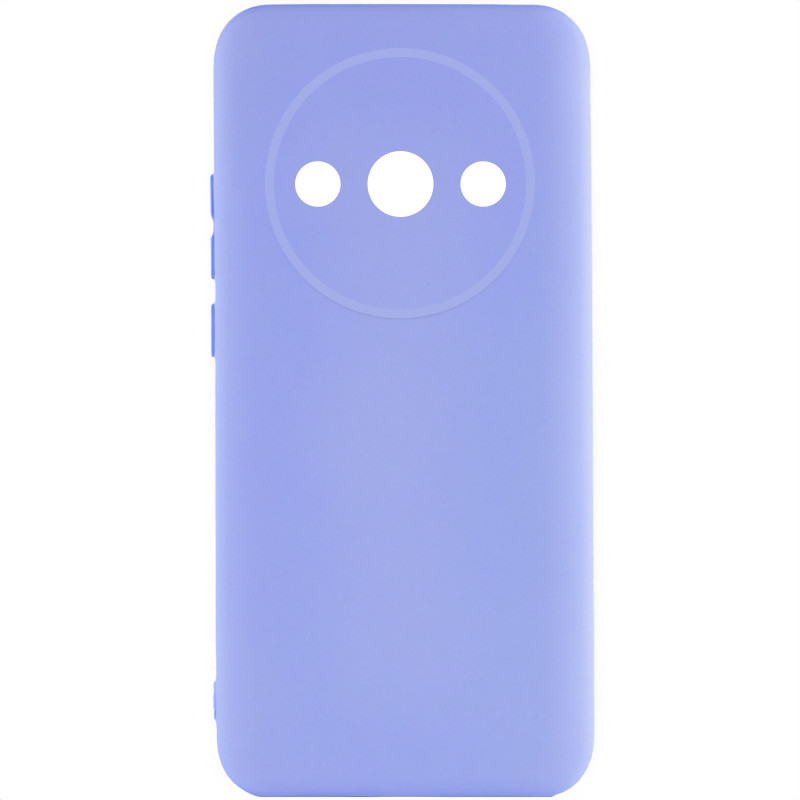 Чехол Silicone Cover Lakshmi Full Camera (AA) для Xiaomi Redmi A3 (Сиреневый / Dasheen)