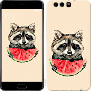 Чехол Енотик с арбузом для Huawei P10 Plus