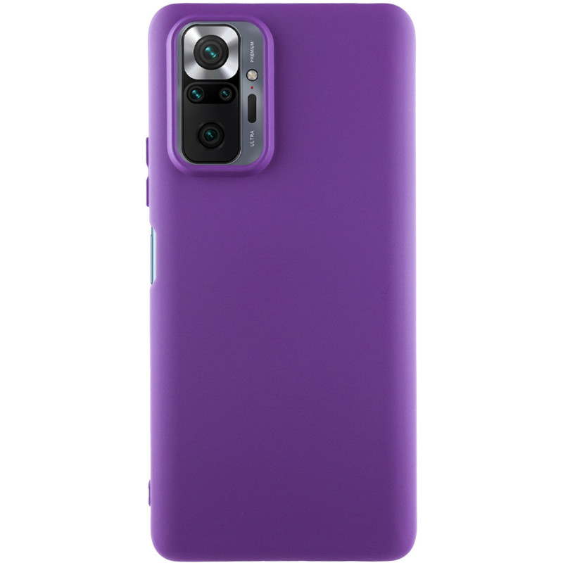 Чехол Silicone Cover Lakshmi (AA) для Xiaomi Redmi Note 10 Pro / 10 Pro Max (Фиолетовый / Purple)