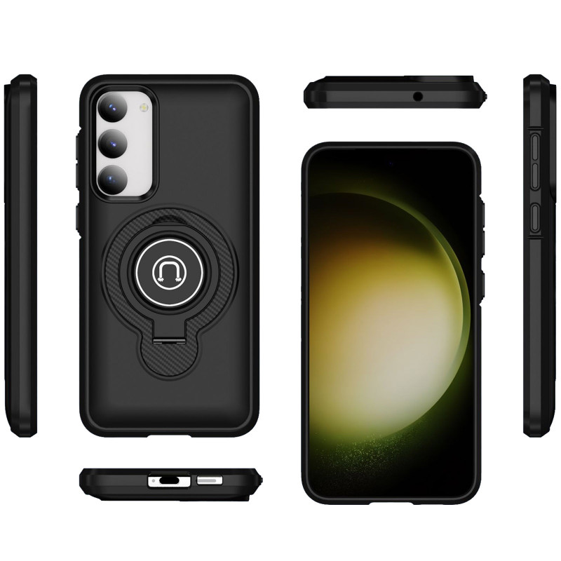 Фото TPU+Textured PC Magnet на Samsung Galaxy S23 (Black) в маназині vchehle.ua