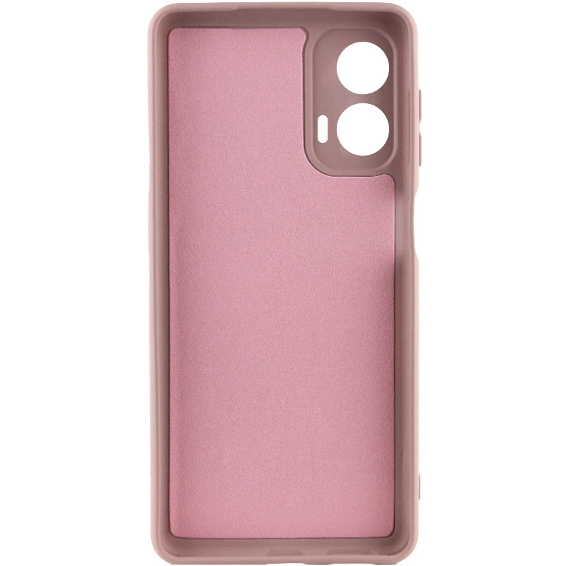 Фото Чохол TPU GETMAN Liquid Silk Full Camera на Motorola Moto G24 (Рожевий / Pink Sand) в маназині vchehle.ua