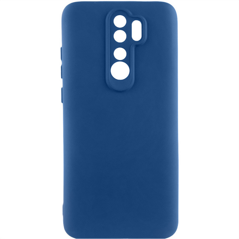 Чохол Silicone Cover Lakshmi Full Camera (AA) на Xiaomi Redmi 9 (Синій / Navy Blue)