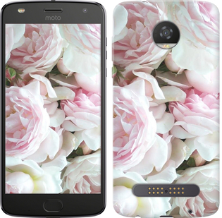 Чехол Пионы v2 для Motorola Moto Z2 Play