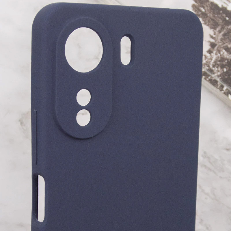 Купить Чехол Silicone Cover Lakshmi Full Camera (AA) with logo для Xiaomi Redmi 13C / Poco C65 (Синий / Midnight blue) на vchehle.ua