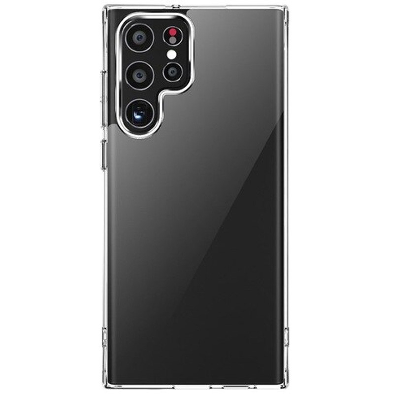 Фото Чехол TPU+PC Clear 2.0 mm metal buttons для Samsung Galaxy S22 Ultra (Прозрачный) на vchehle.ua