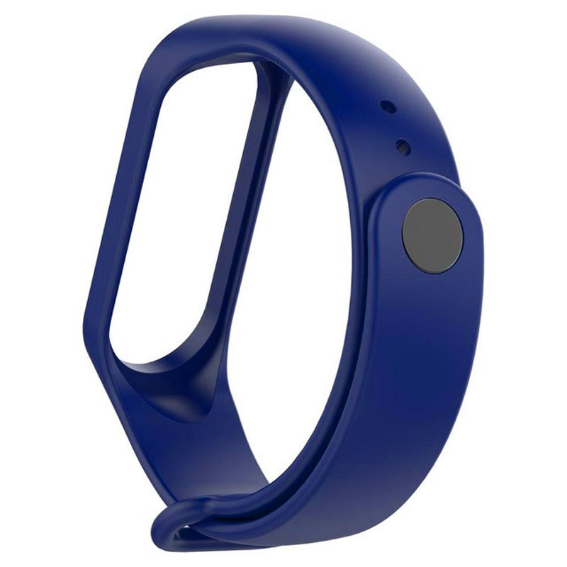 Силиконовый ремешок для Xiaomi Mi Band 3/4 (Синий / Sapphire blue)