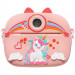 Дитяча фотокамера моментального друку у чохлі Unicorn (Pink)