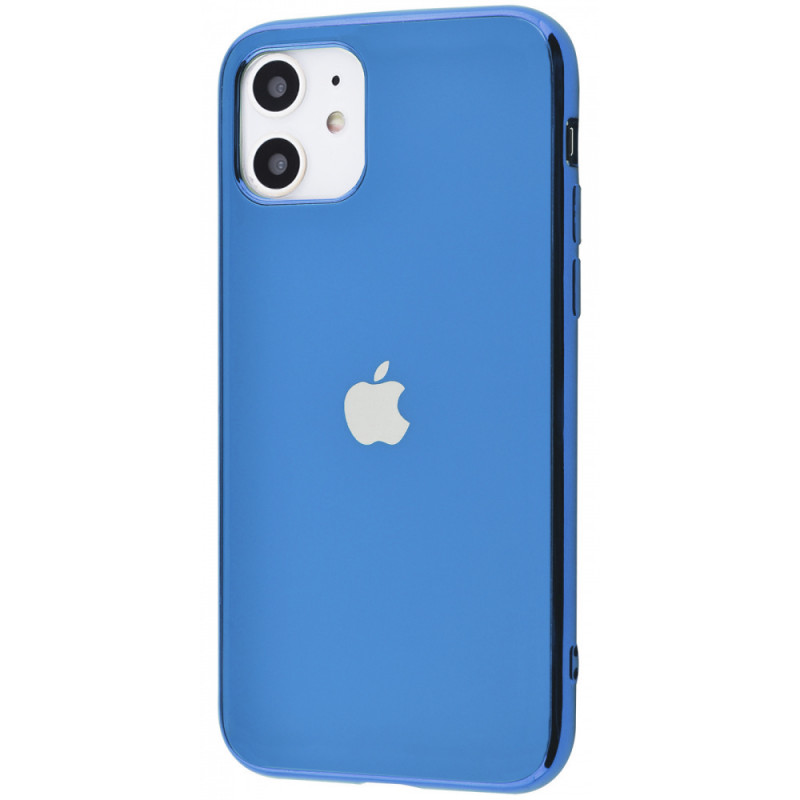TPU чехол Matte LOGO для Apple iPhone 11 (6.1") (Голубой / Blue)