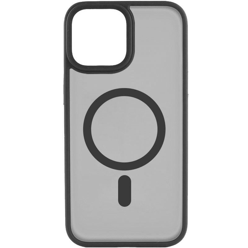 TPU+PC чохол Metal Buttons with Magnetic Safe на Apple iPhone 15 Plus (6.7") (Чорний)