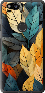 

Чохол Кольорове листя на Google Pixel 2 1630018
