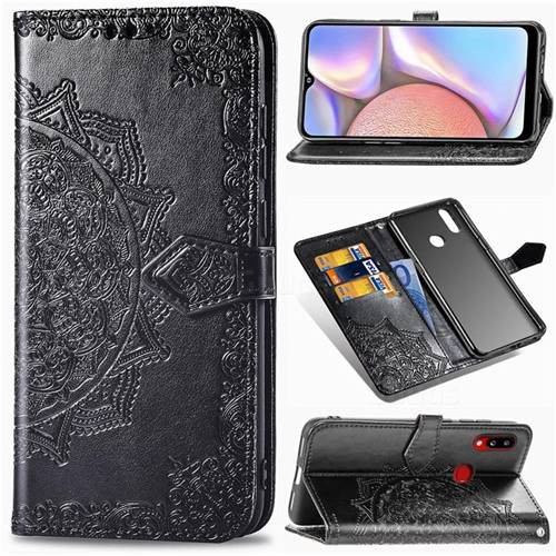 Фото Кожаный чехол-книжка Art Case с визитницей для Samsung Galaxy A10s (Черный) на vchehle.ua