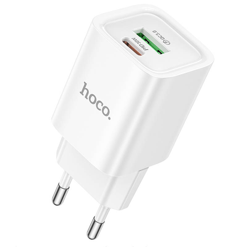 СЗУ Hoco C149A Charm PD30W+QC3.0 (1USB-A/1C) (White)