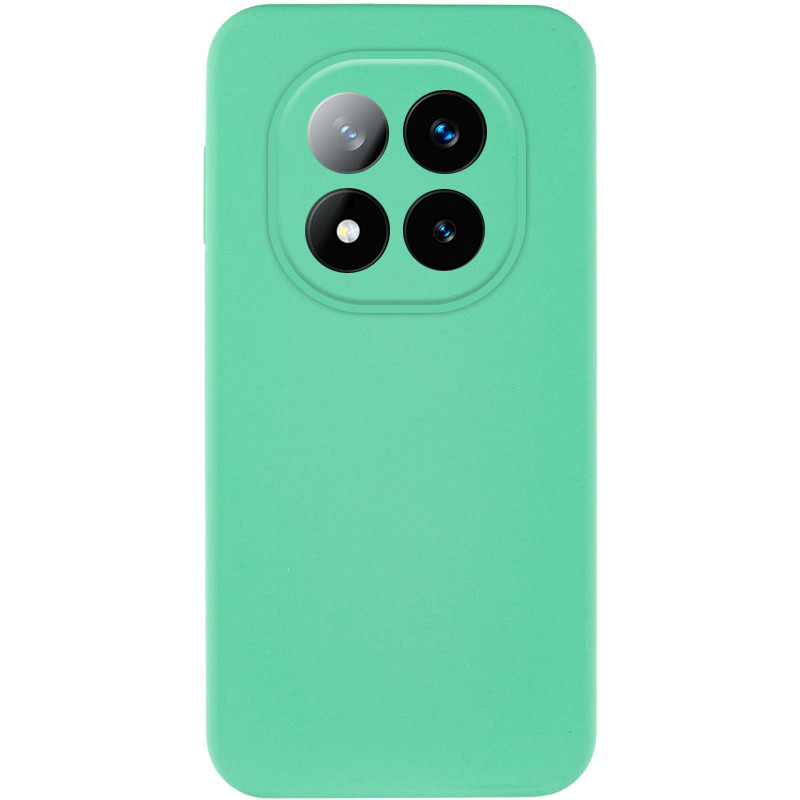 Чохол Silicone Cover Lakshmi Full Camera (AA) на Xiaomi Redmi Note 14 Pro 4G/5G (Ментоловий / Mint)