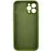Чехол Silicone Case Full Camera Protective (AA) NO LOGO для Apple iPhone 12 Pro (6.1") (Зеленый / Dark Olive) в магазине vchehle.ua