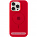 Чехол Silicone Case Full Protective (AA) with Magnetic Safe для Apple iPhone 16 Plus (6.7") (Красный / Red)