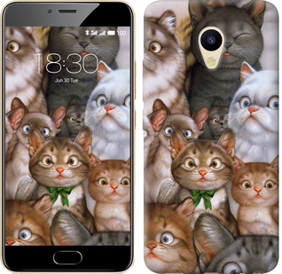 

Чехол коты для Meizu M5 476539