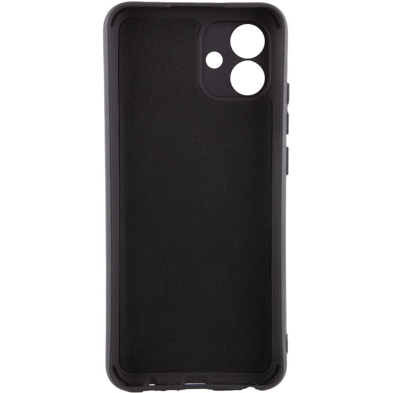 Фото Чехол TPU GETMAN Liquid Silk Full Camera для Samsung Galaxy A07 (Черный / Black) на vchehle.ua