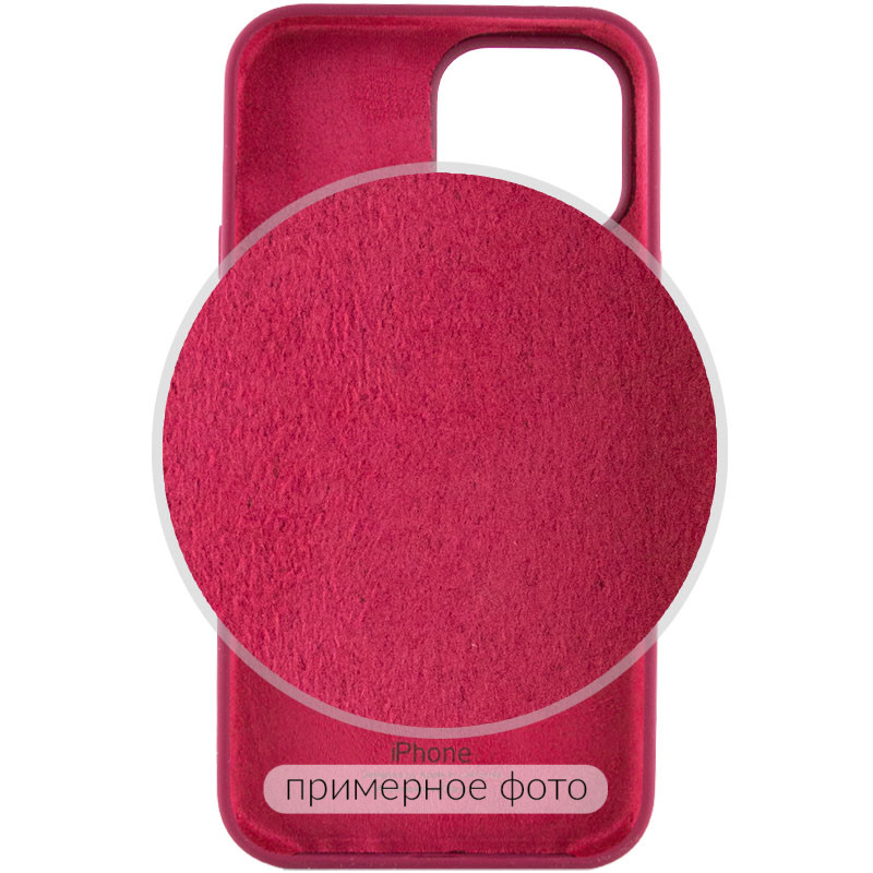 Фото Чохол Silicone Case Full Protective (AA) на Apple iPhone 16 (6.1") (Бордовий / Maroon) в маназині vchehle.ua