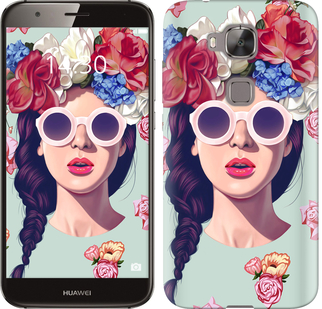 

Чохол Дівчина з квітами на Huawei G7 Plus 298184