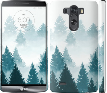 

Чехол Акварельные Елки для LG D850 862578