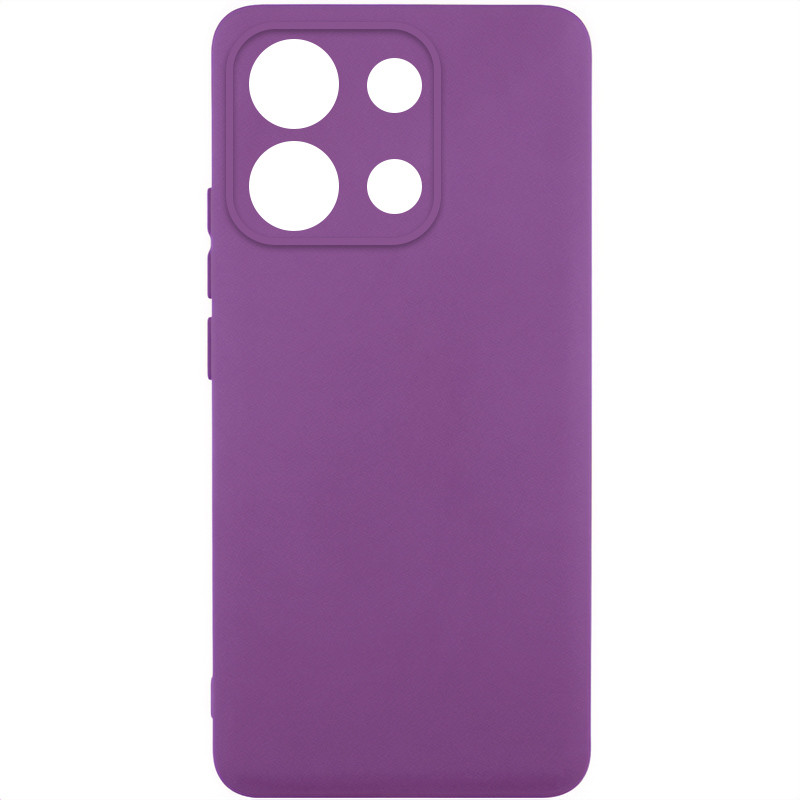 Чохол TPU GETMAN Liquid Silk Full Camera на Xiaomi Redmi Note 13 Pro 4G (Фіолетовий / Grape)