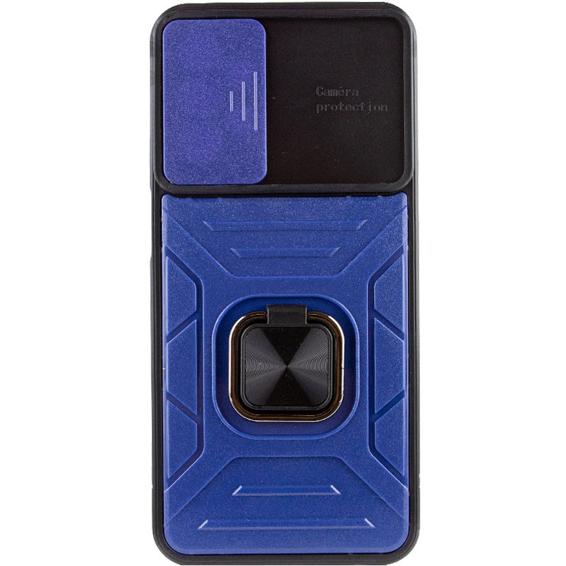 Фото Удароміцний чохол Camshield Flash Ring на Samsung Galaxy A52 4G / A52 5G / A52s (Blue) на vchehle.ua