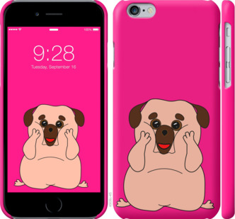 

Чехол Весёлый мопс для iPhone 6 (4.7'') 928216