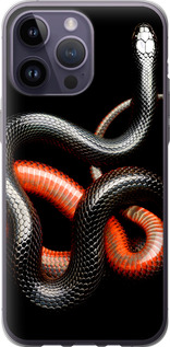 

Чохол Червоно-чорна змія на чорному тлі на iPhone 14 Pro Max 1685332