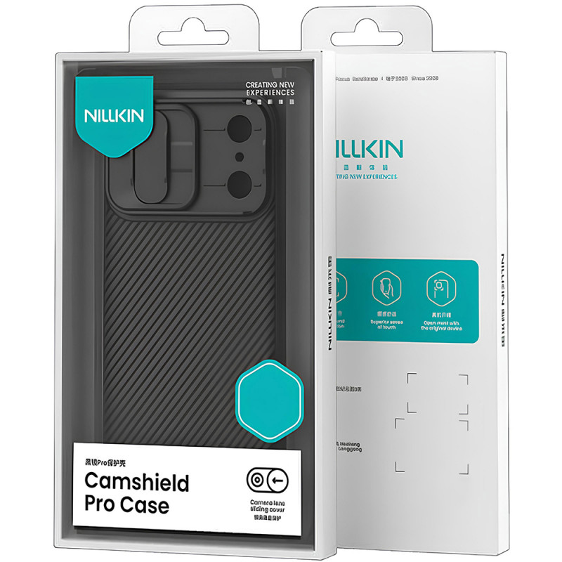 Замовити Карбонова накладка Nillkin CamShield Pro на Apple iPhone 17 Pro (6.3") (Black) на vchehle.ua