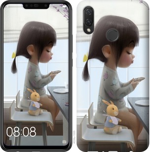 

Чехол Милая девочка с зайчиком для Huawei Nova 3 669358