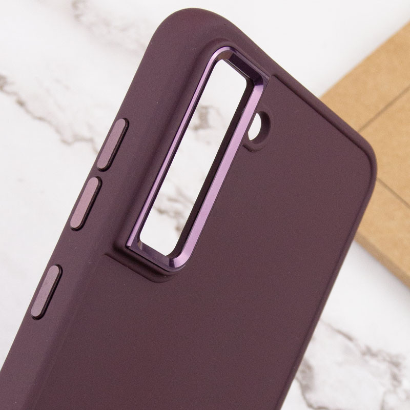 Купить TPU чехол Bonbon Metal Style для Samsung Galaxy S23 (Бордовый / Plum) на vchehle.ua