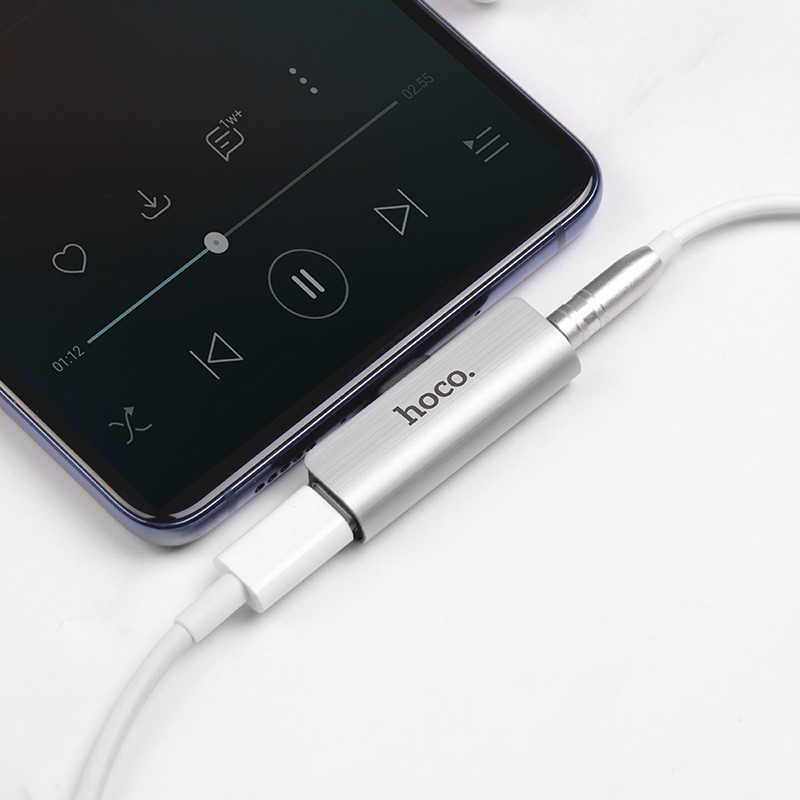 Купить Переходник Hoco LS26 Type-C to 3,5 AUX (Стальной) на vchehle.ua